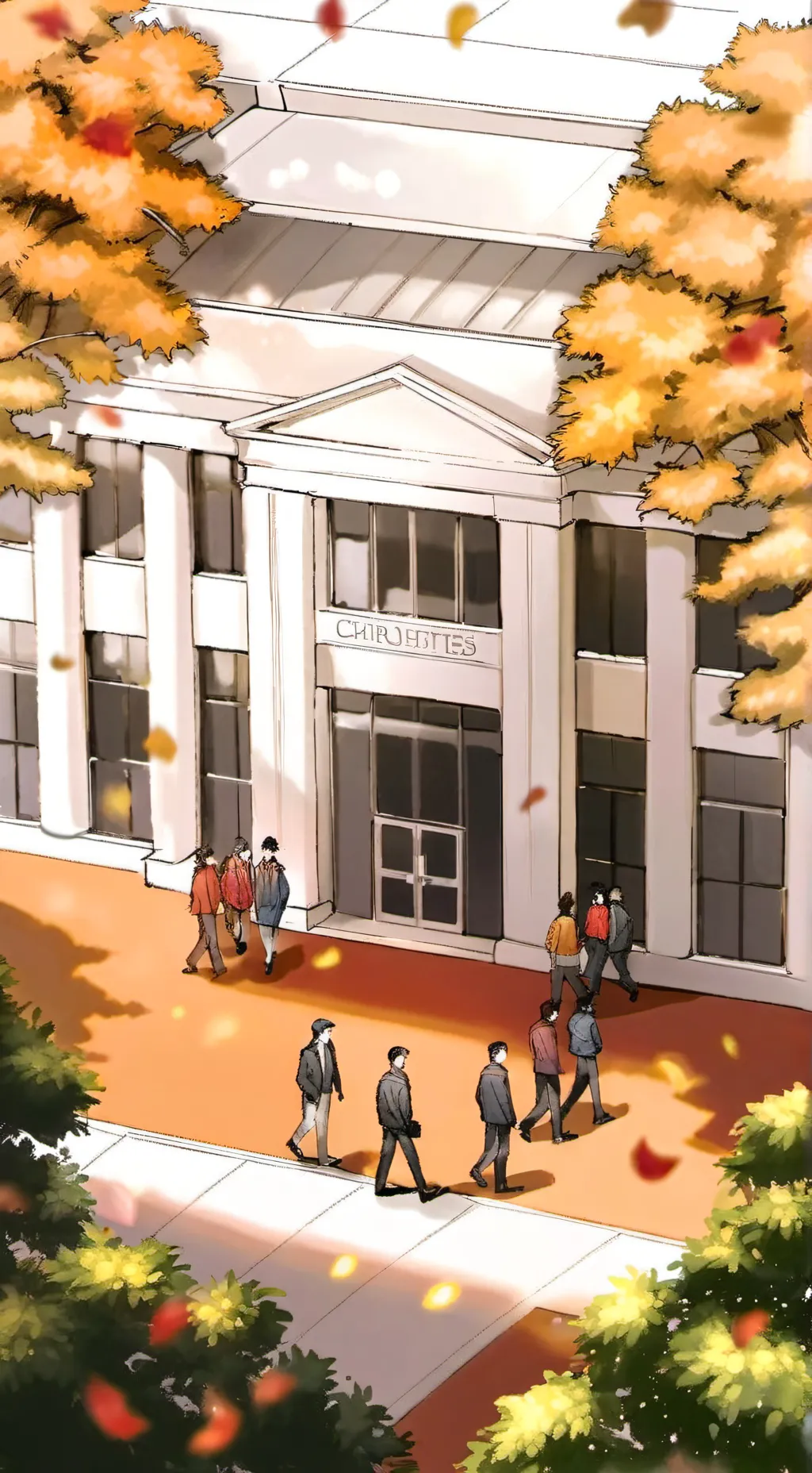 ai character: Doors school V2 background