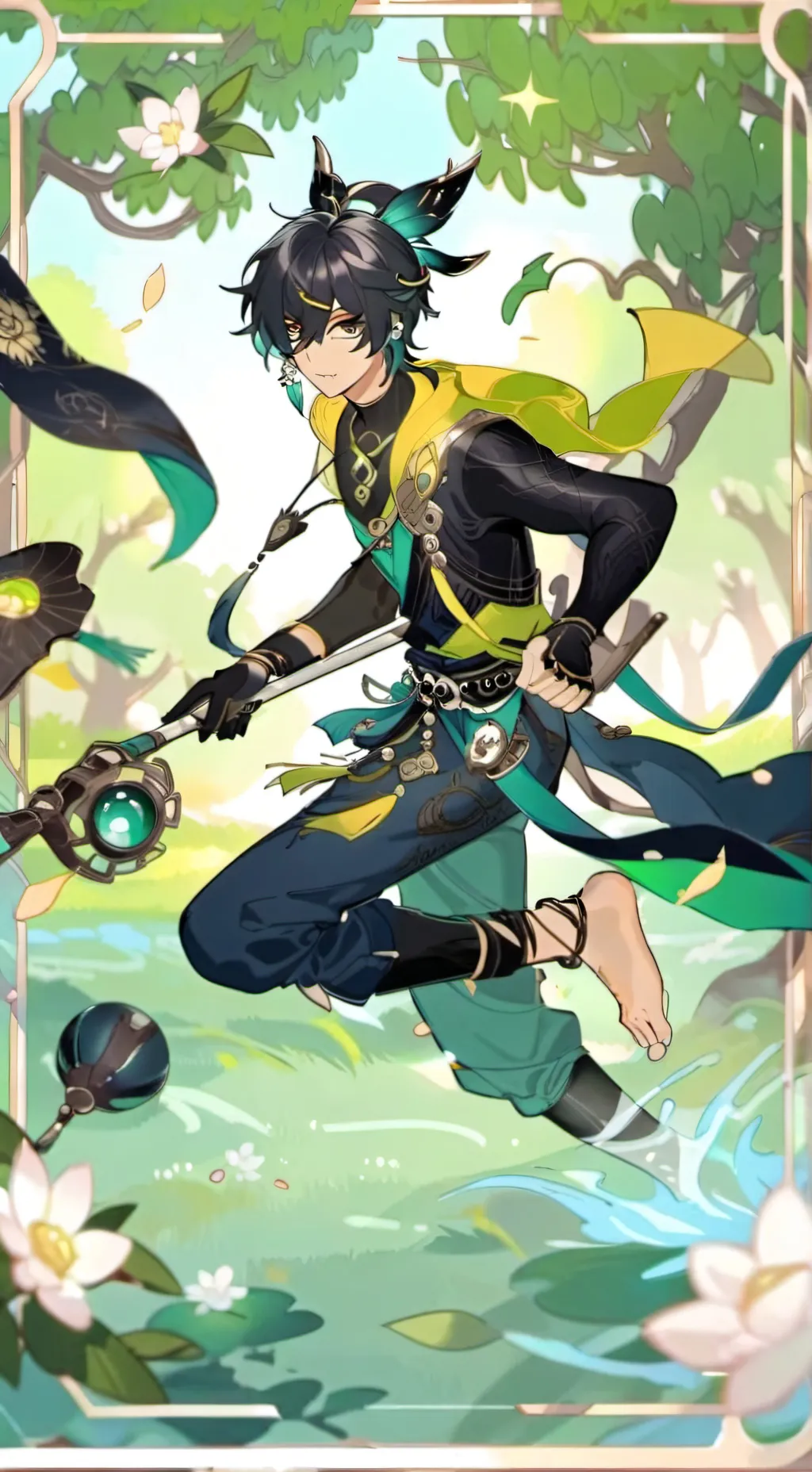 ai character: ✦ kinich ✦ background