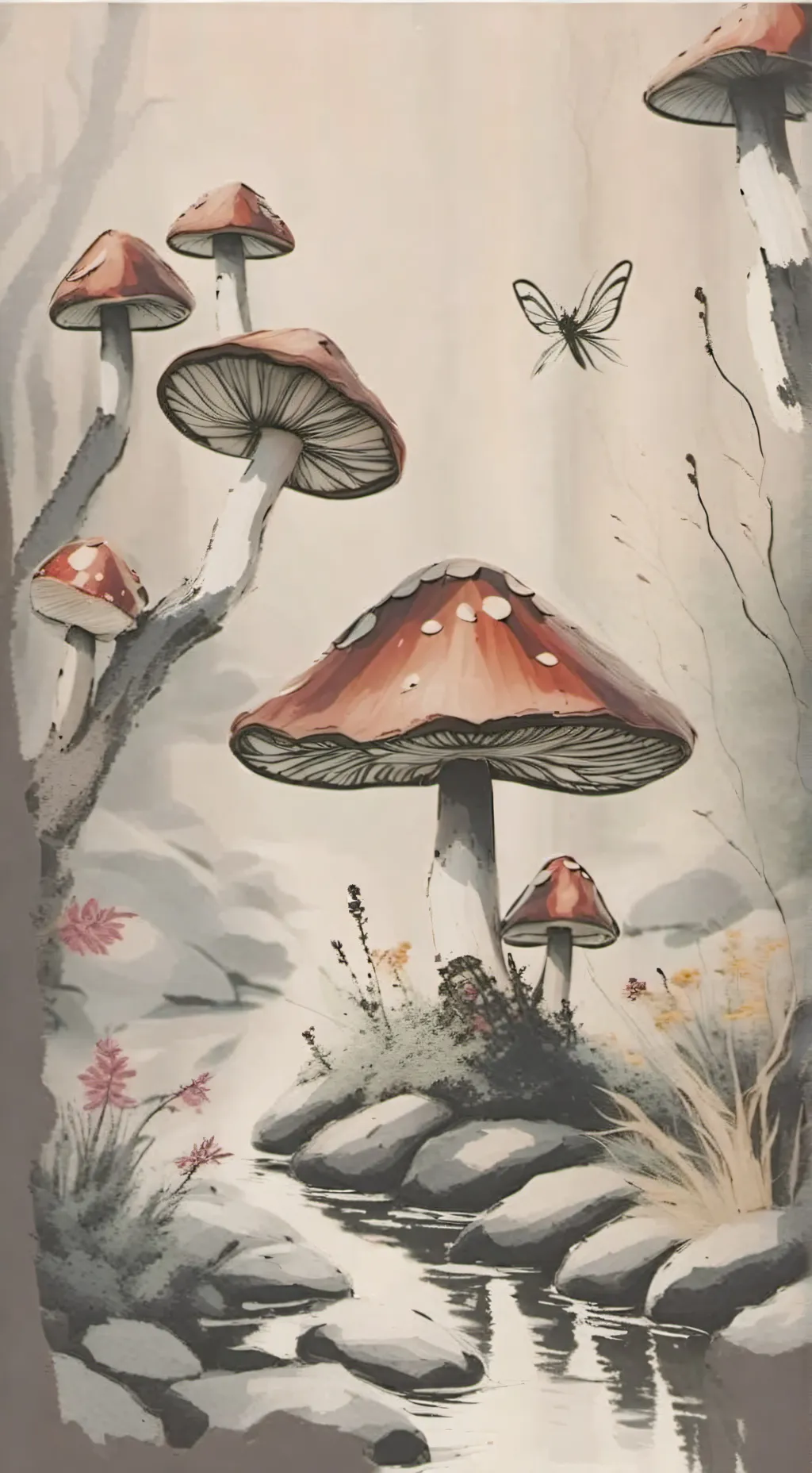 ai character: Mha nature walk id background