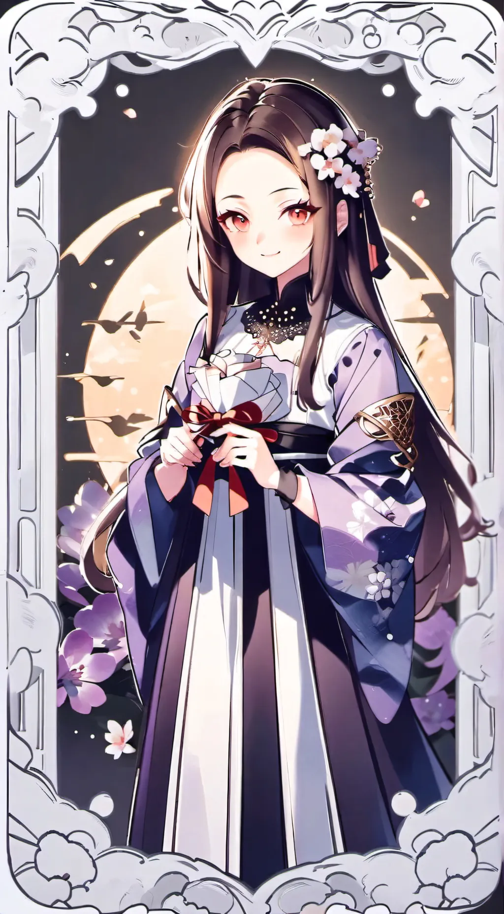 ai character: nezuko background