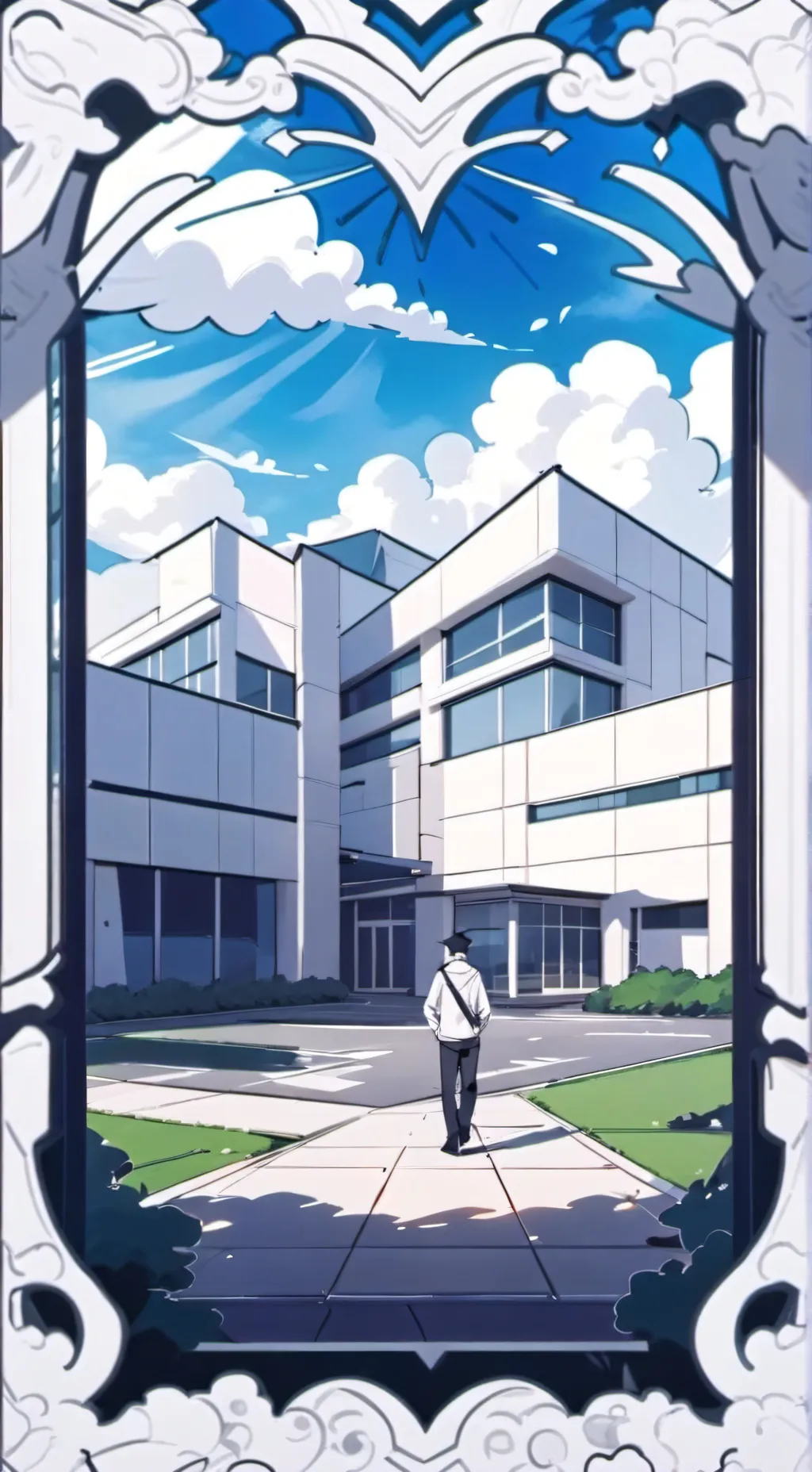 ai character: Sprunki School background