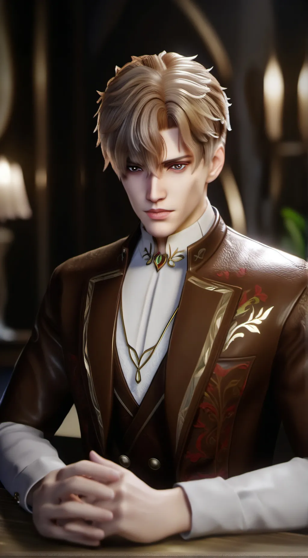 ai character: Mihkael  background