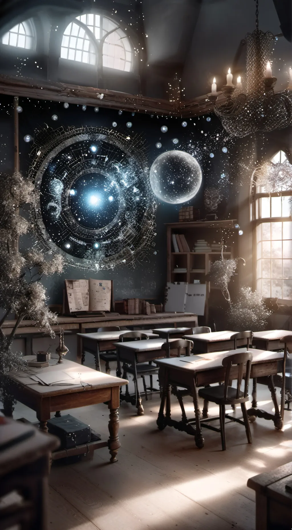 ai character: Classroom  background