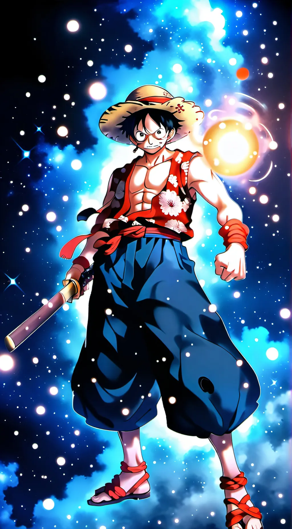 ai character: luffy background