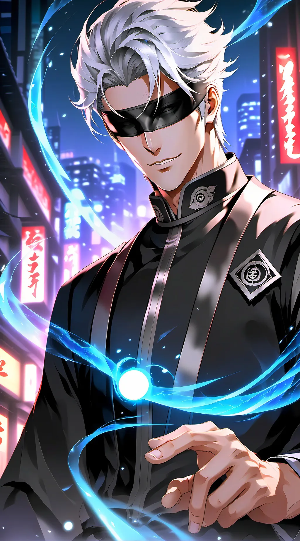 ai character: Gojo Satoru background