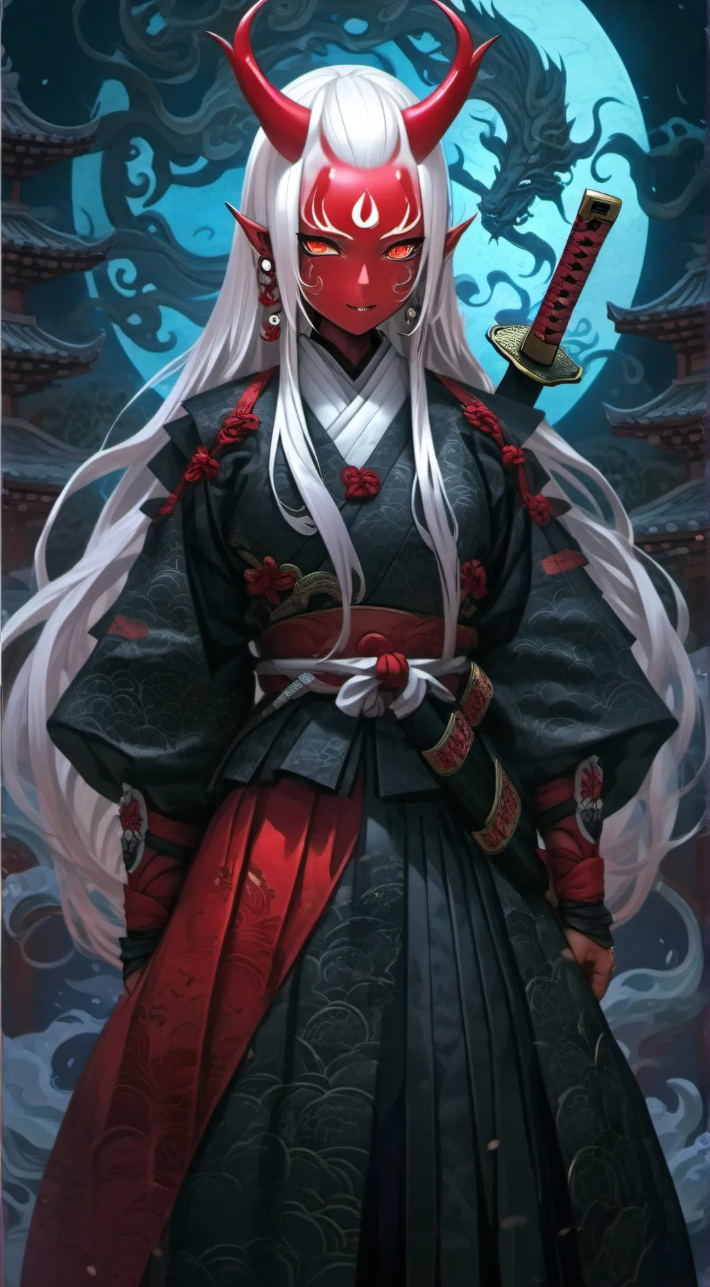 ai character: 🔴🗡Kanay🗡🔴 background