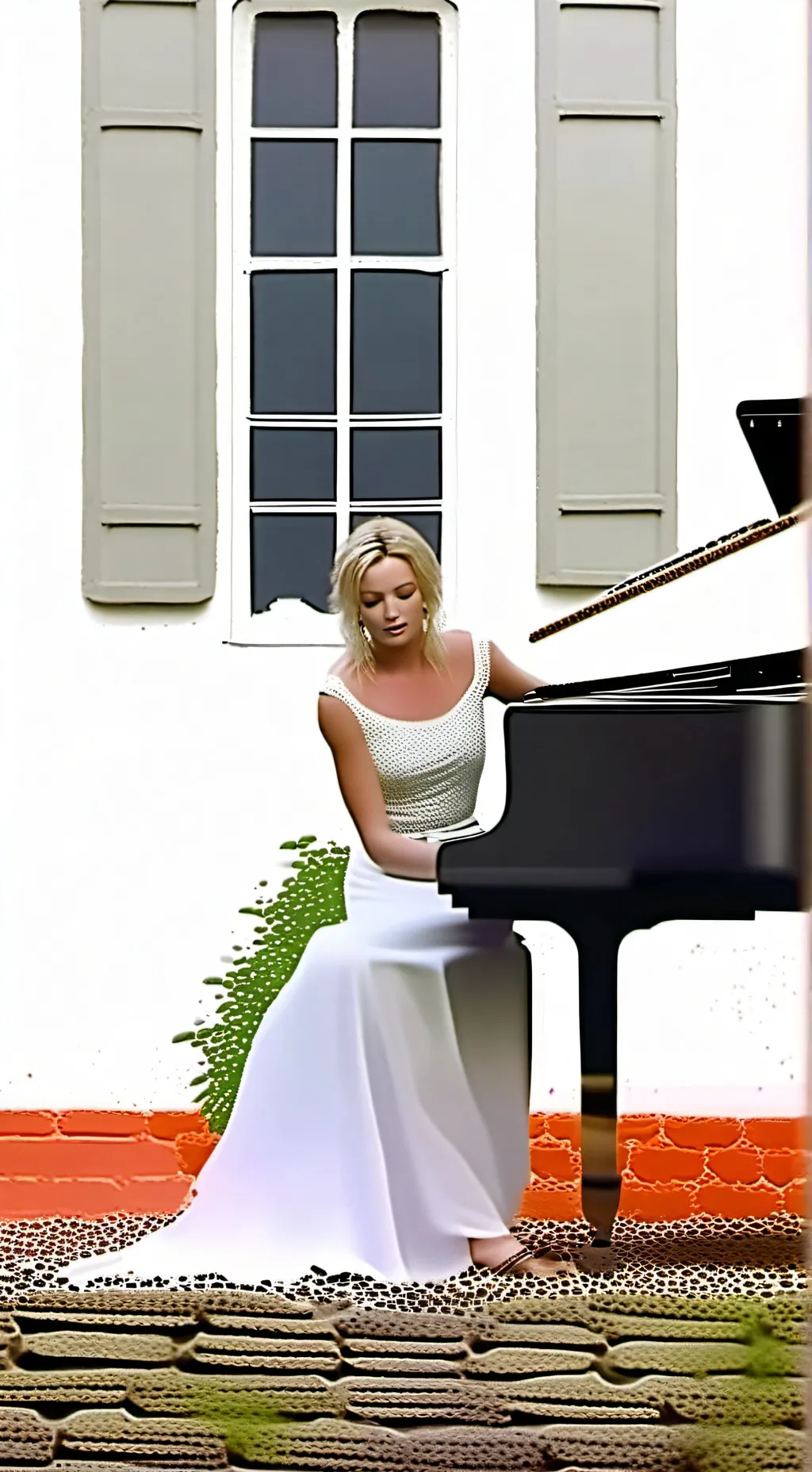 ai character: Britney spears  background