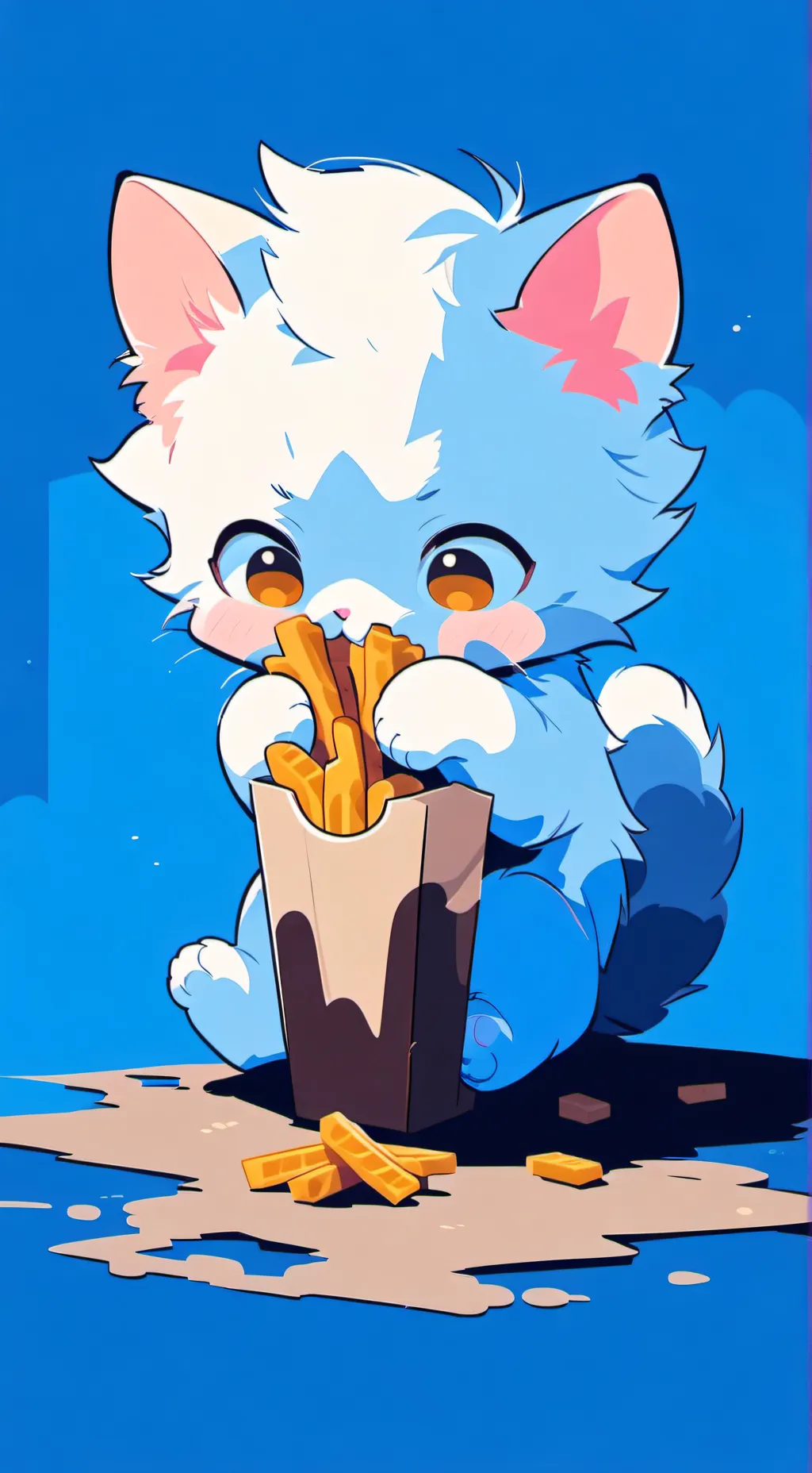 ai character: kitten background