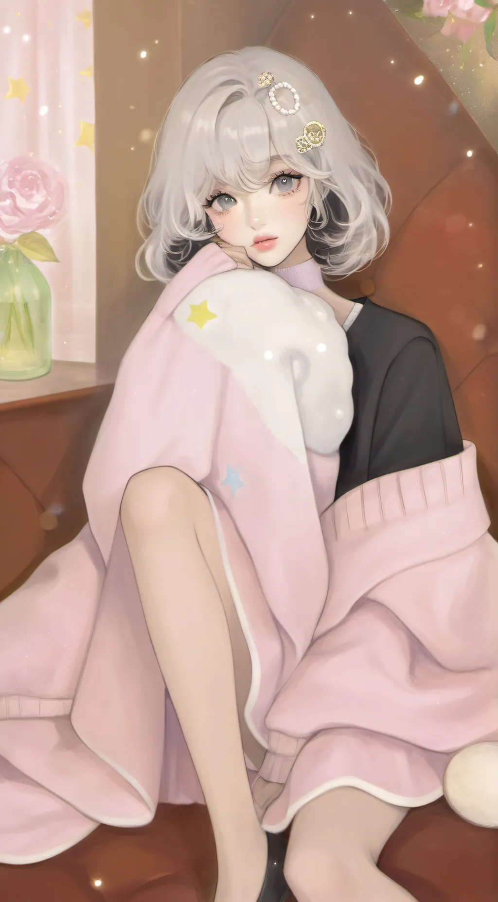 ai character: 🙈🎀Melanie🎀🙈 background