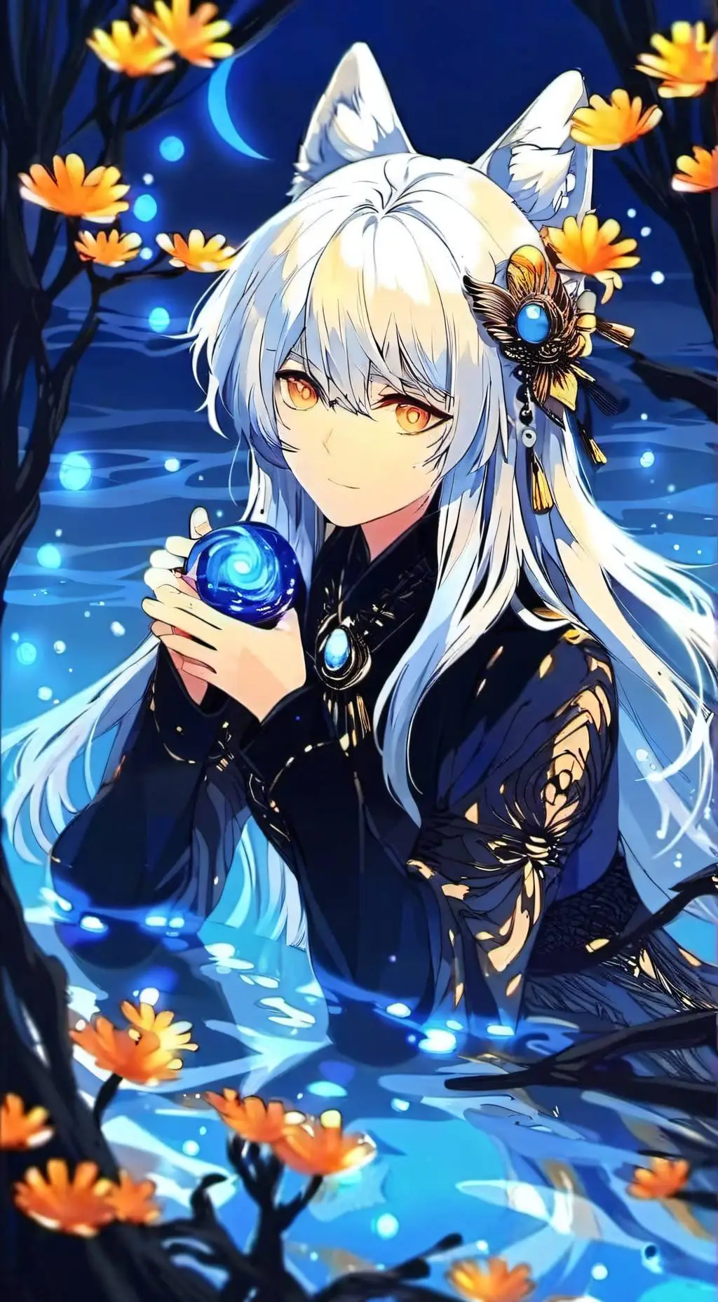 ai character: luna background