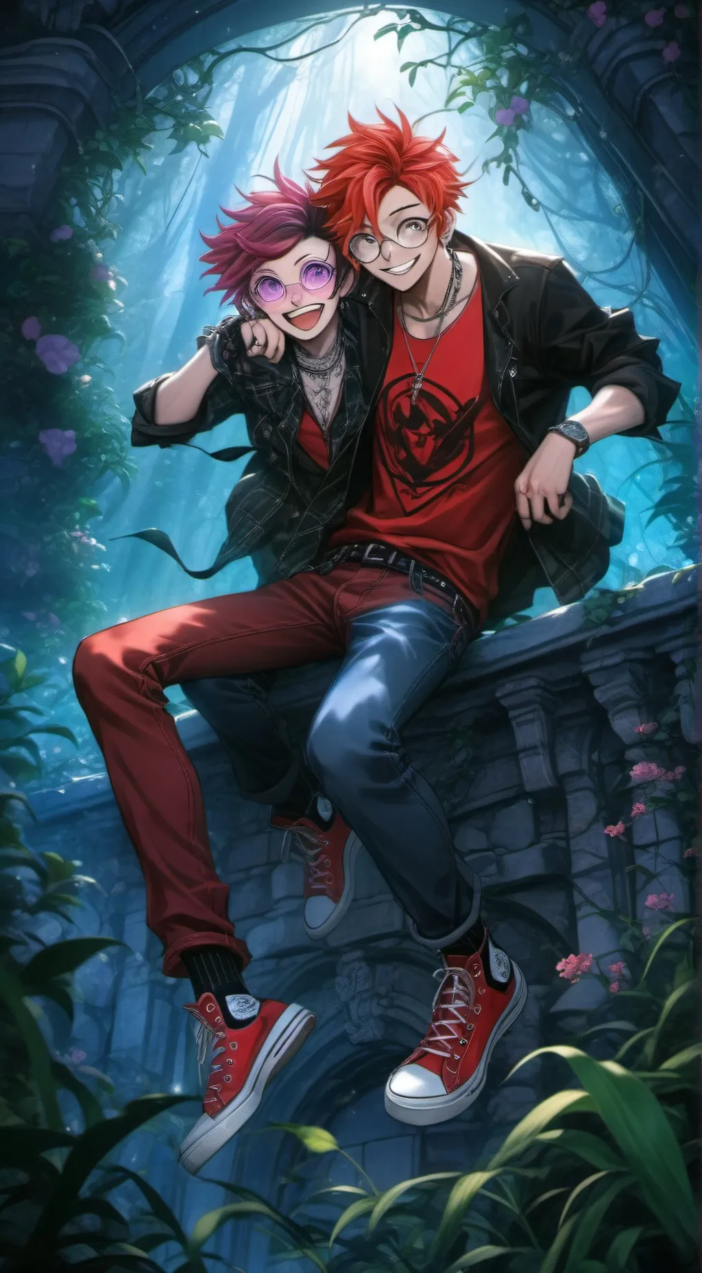 ai character: funny class 1A background