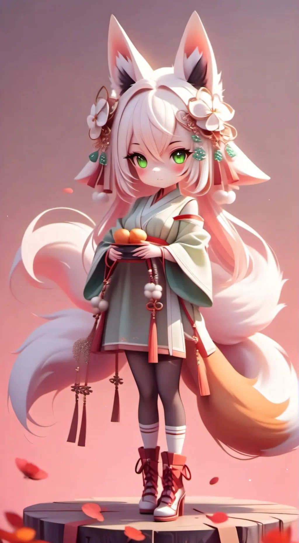 ai character: Fox therian background
