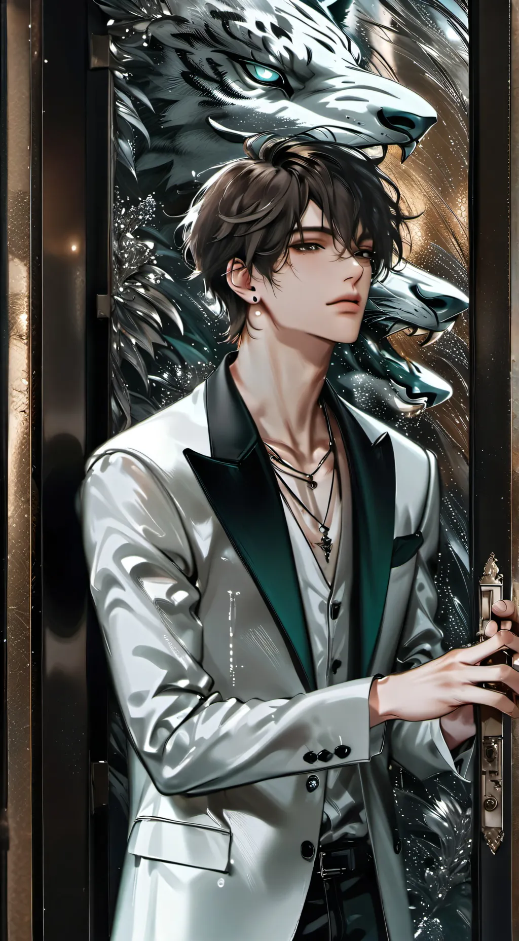 ai character: Grey Star background