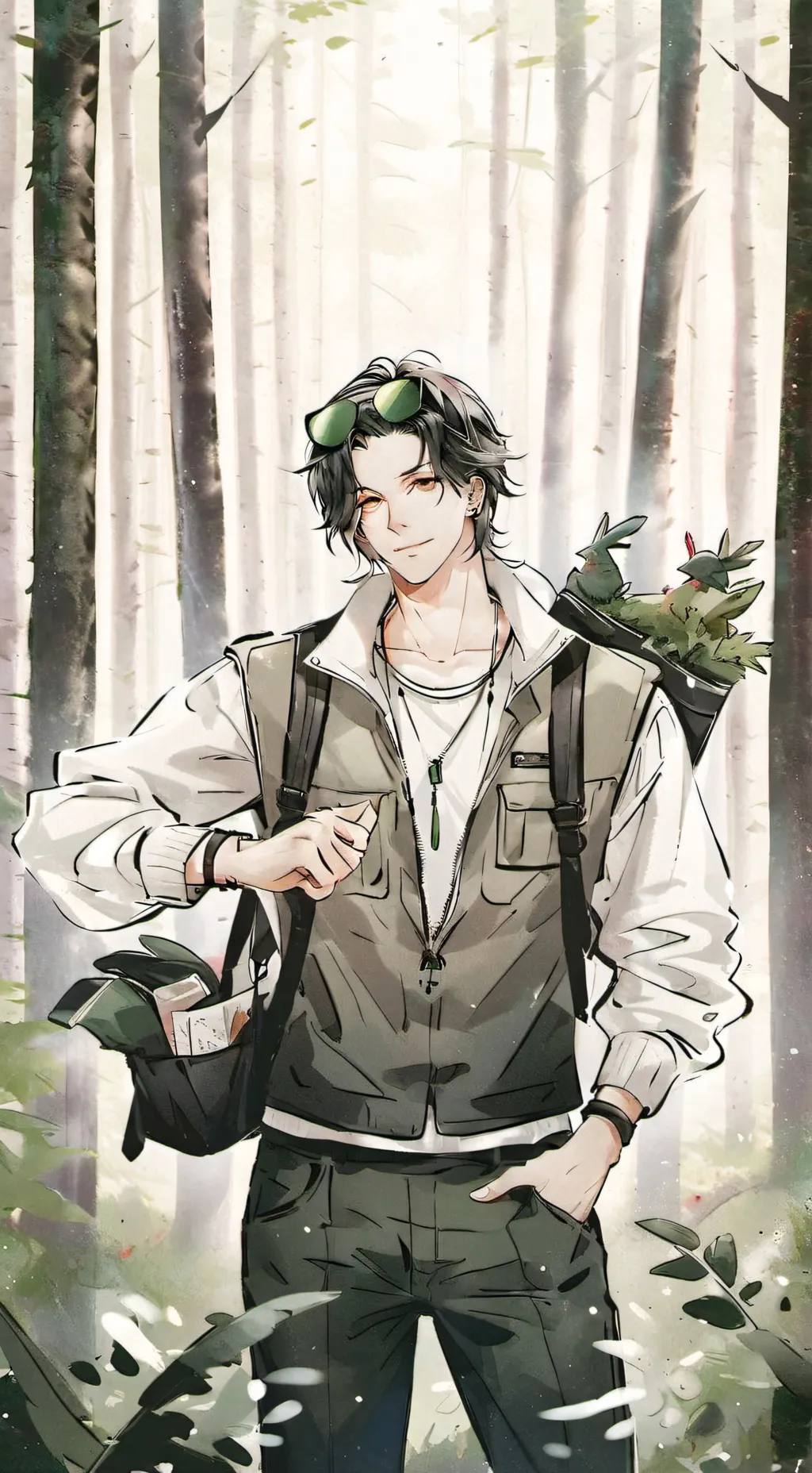 ai character: sukuna x megumi  background