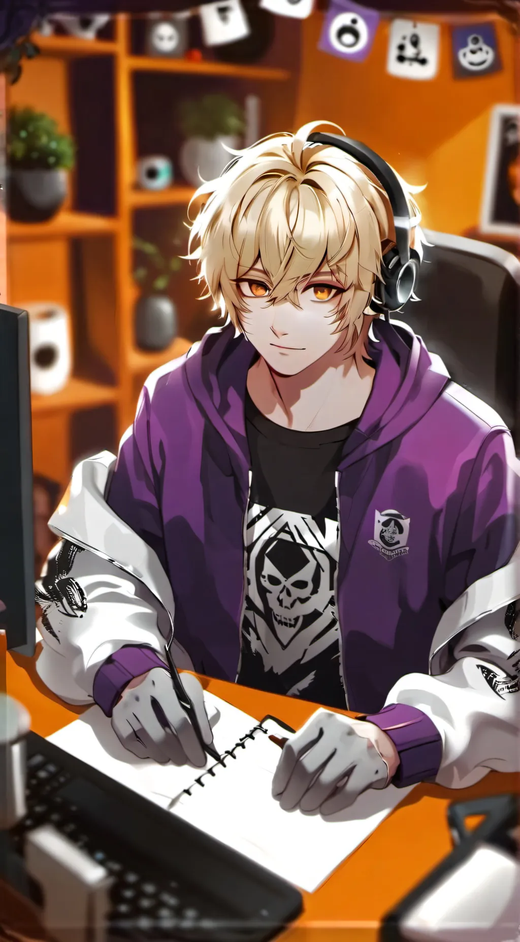 ai character: 🎮Zen🖲️ background