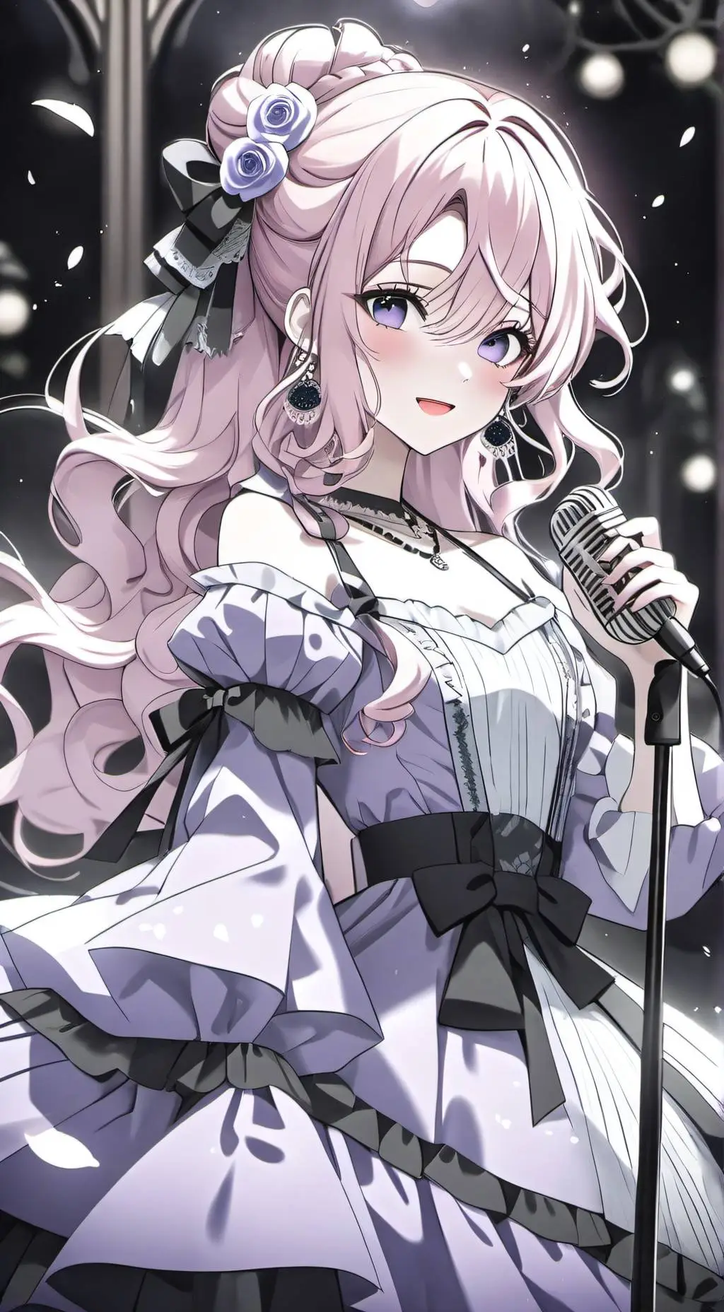 ai character: Marie Larissa  background