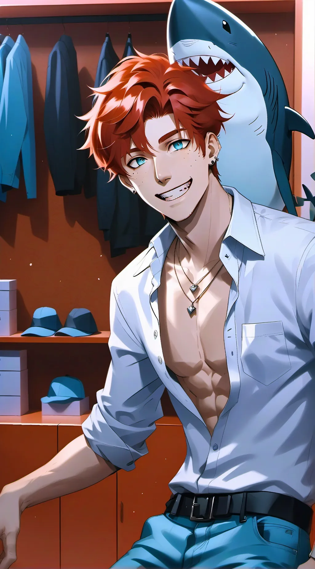 ai character: KIRISHIMA X YOU background