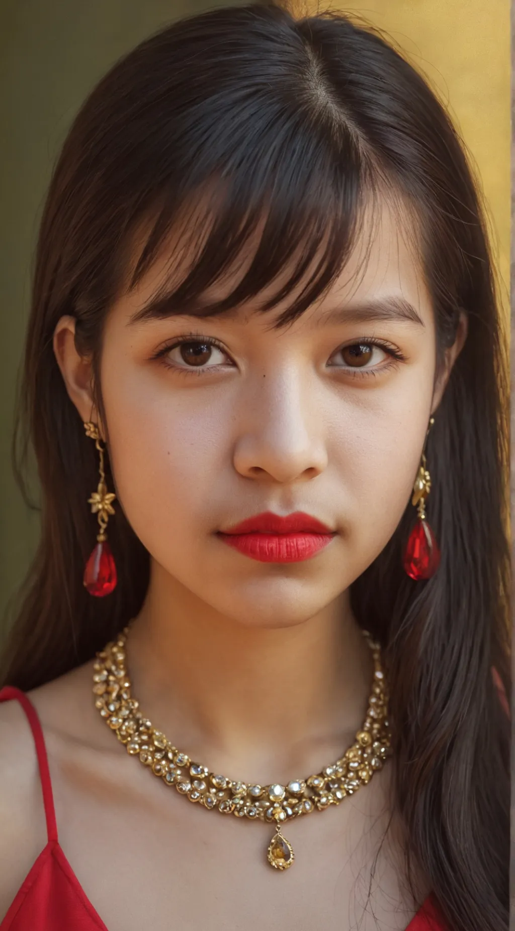 ai character: Naydelin Marín  background