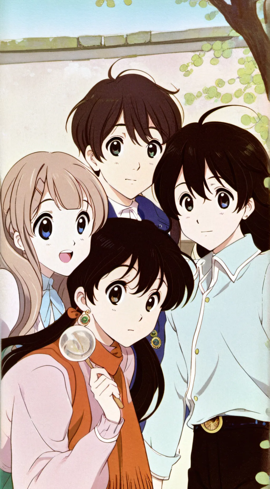 ai character: Six people one 🏠 background