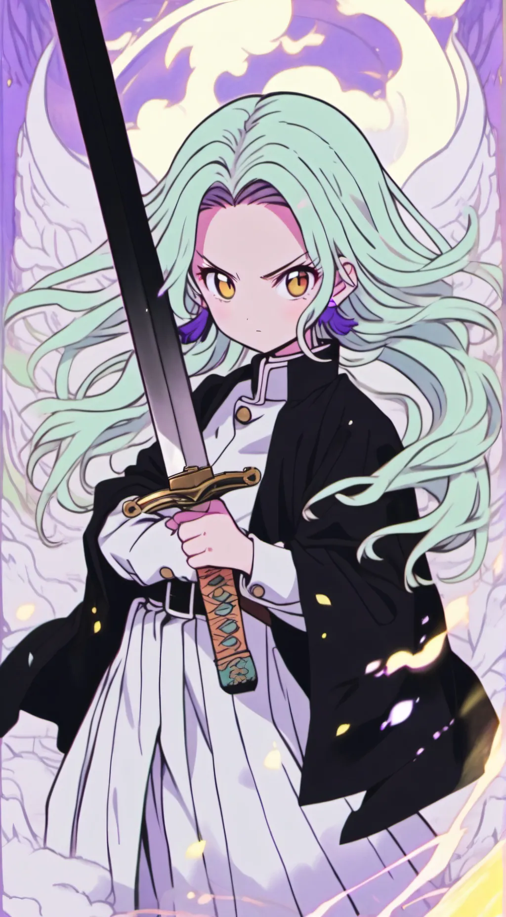 ai character: KNY × MHA  background