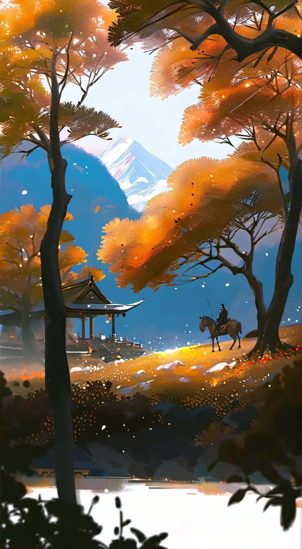 ai character: Dandy's World🌸🌑 background