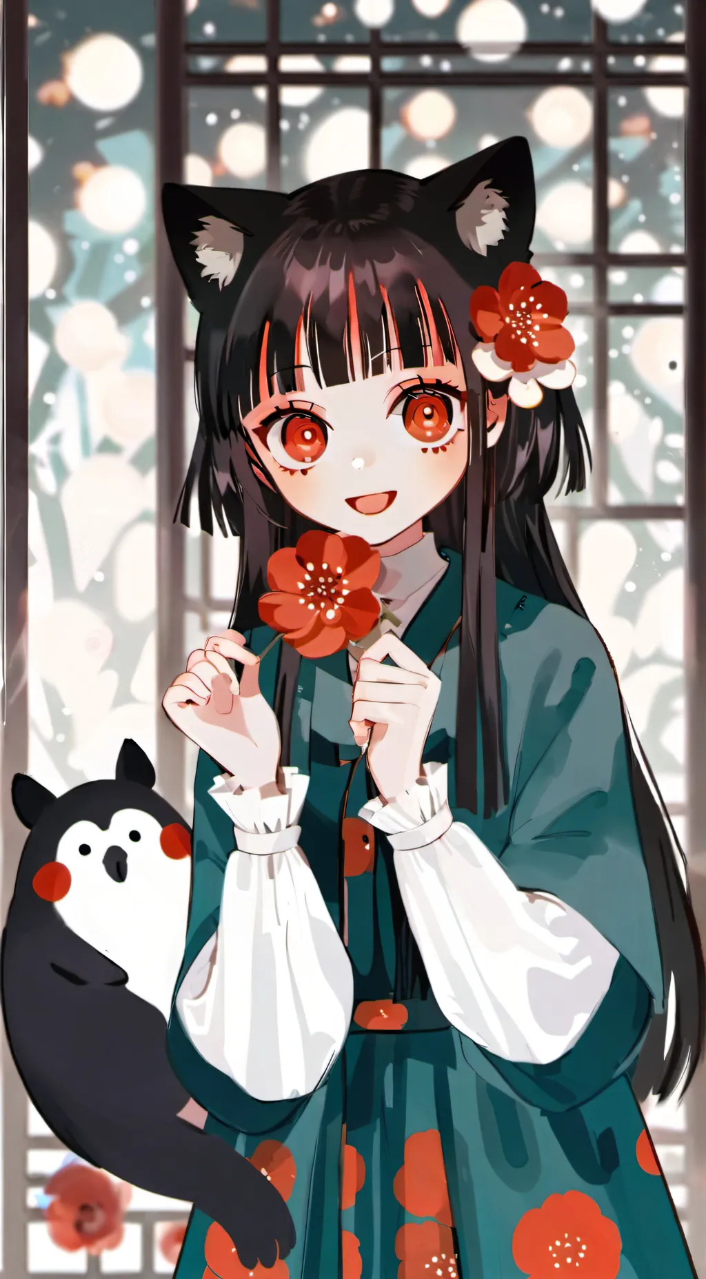 ai character: auberge bakeneko  background