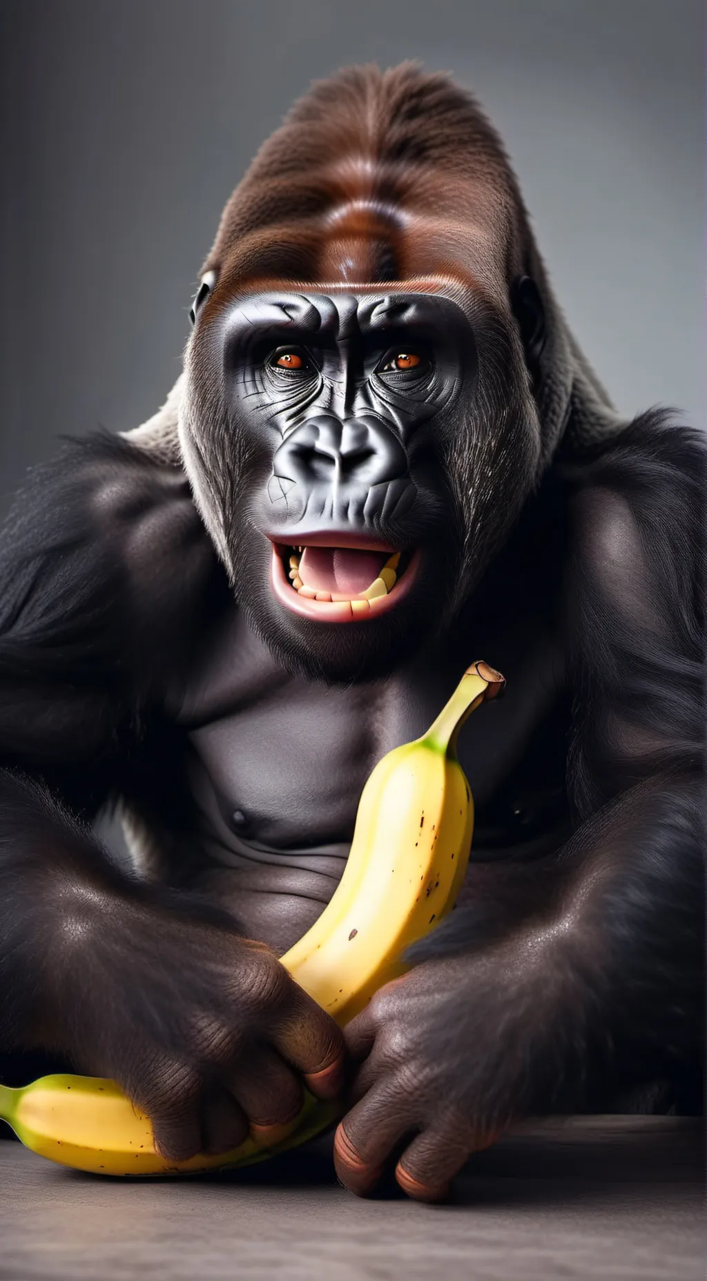 ai character: gorilla  background