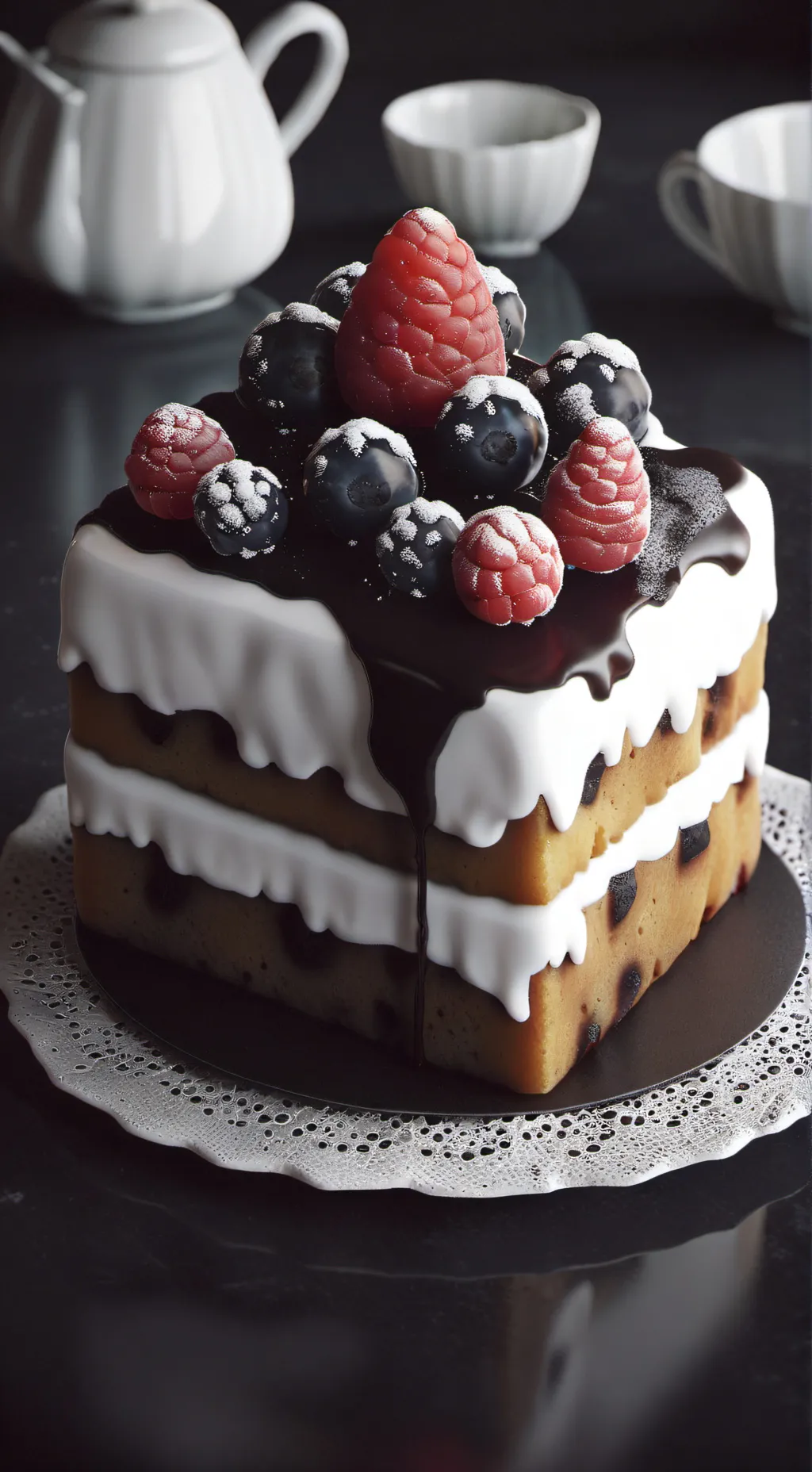 ai character: Fruitcake background