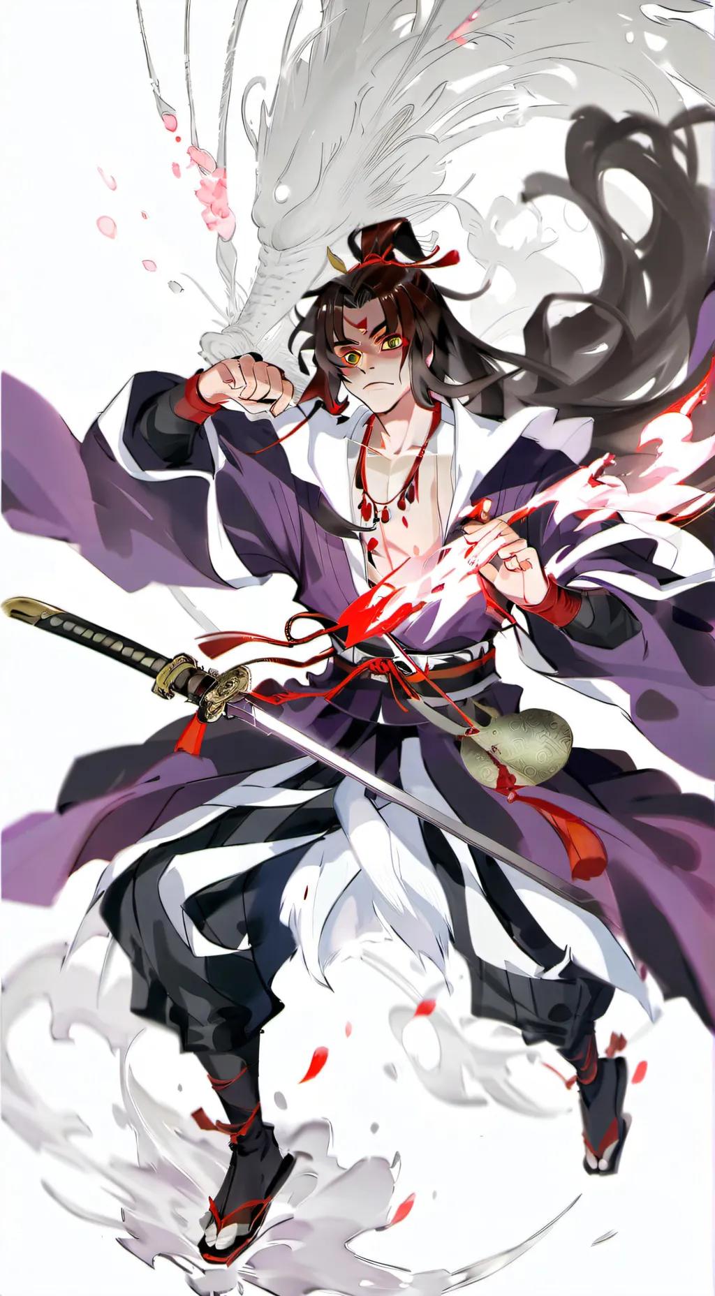 ai character: 🌕Michikatsu🌕 background