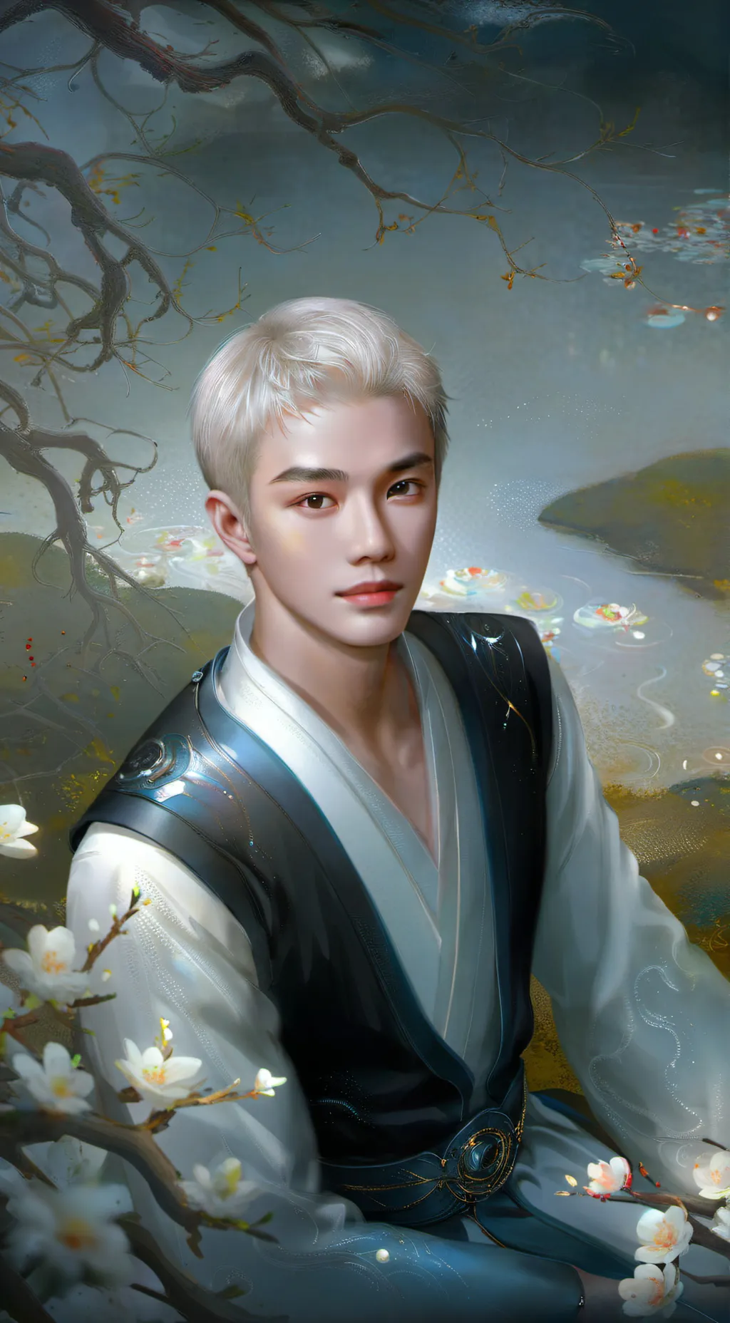 ai character: Hyunjin  background