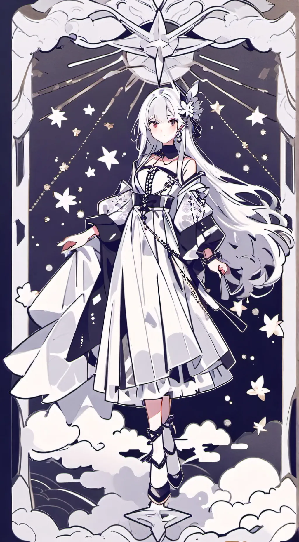 ai character: calce x xiaro mejo background