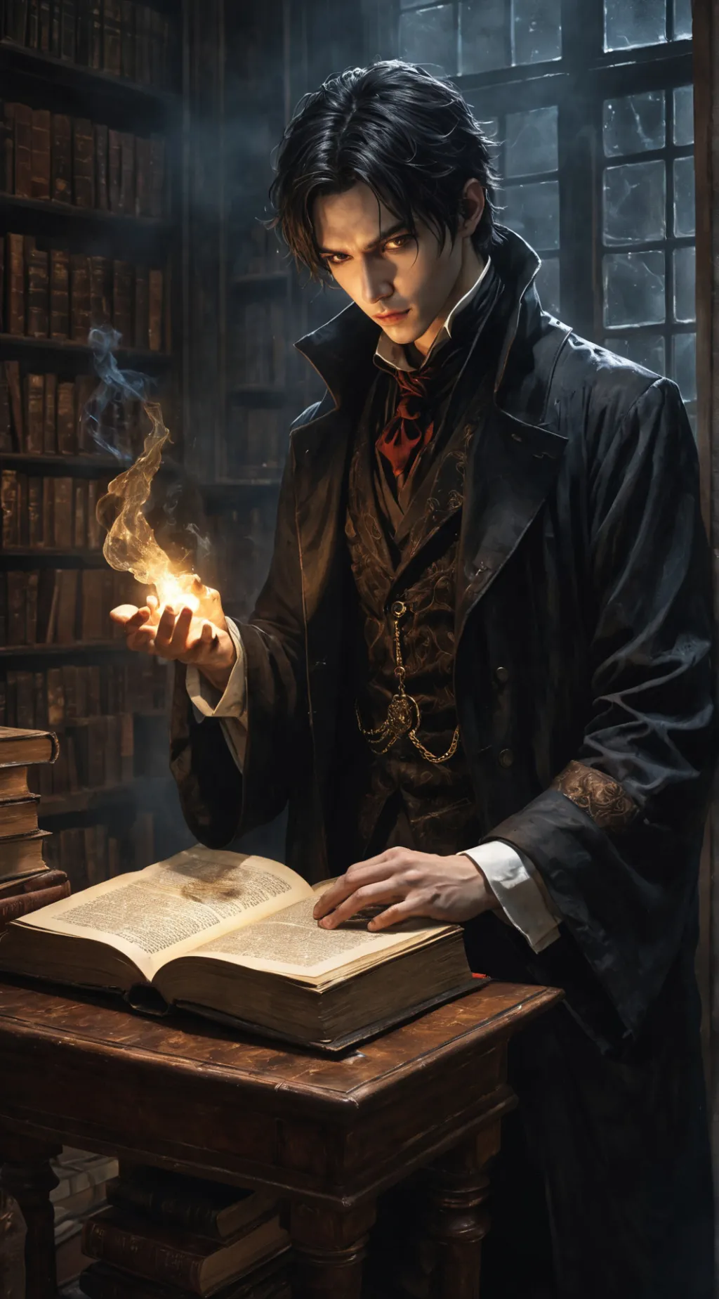 ai character: Damien background