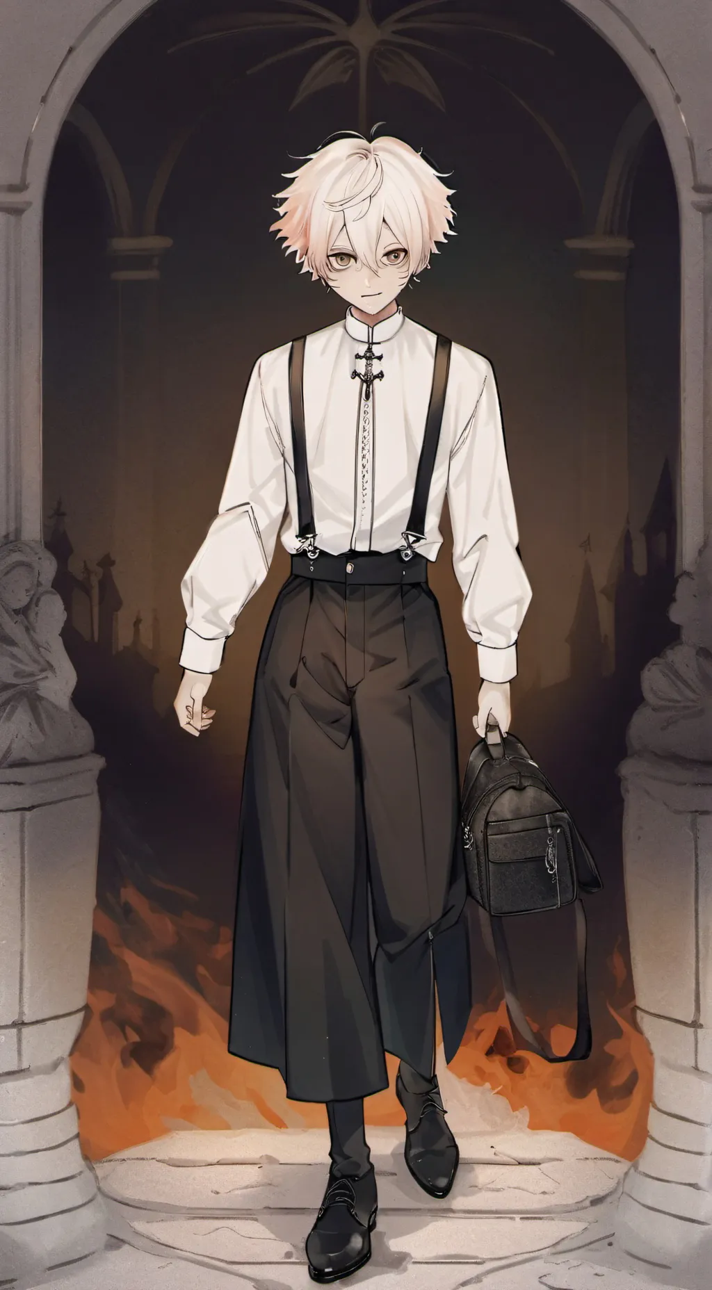 ai character: bakugo x t/n background