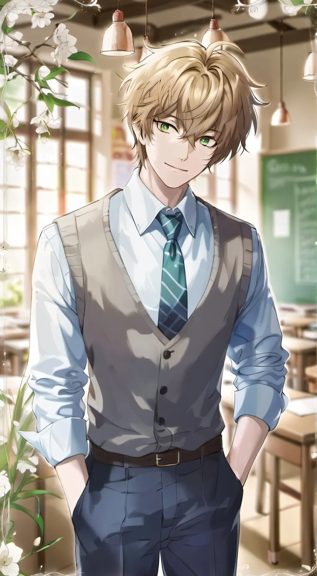 ai character: milo background