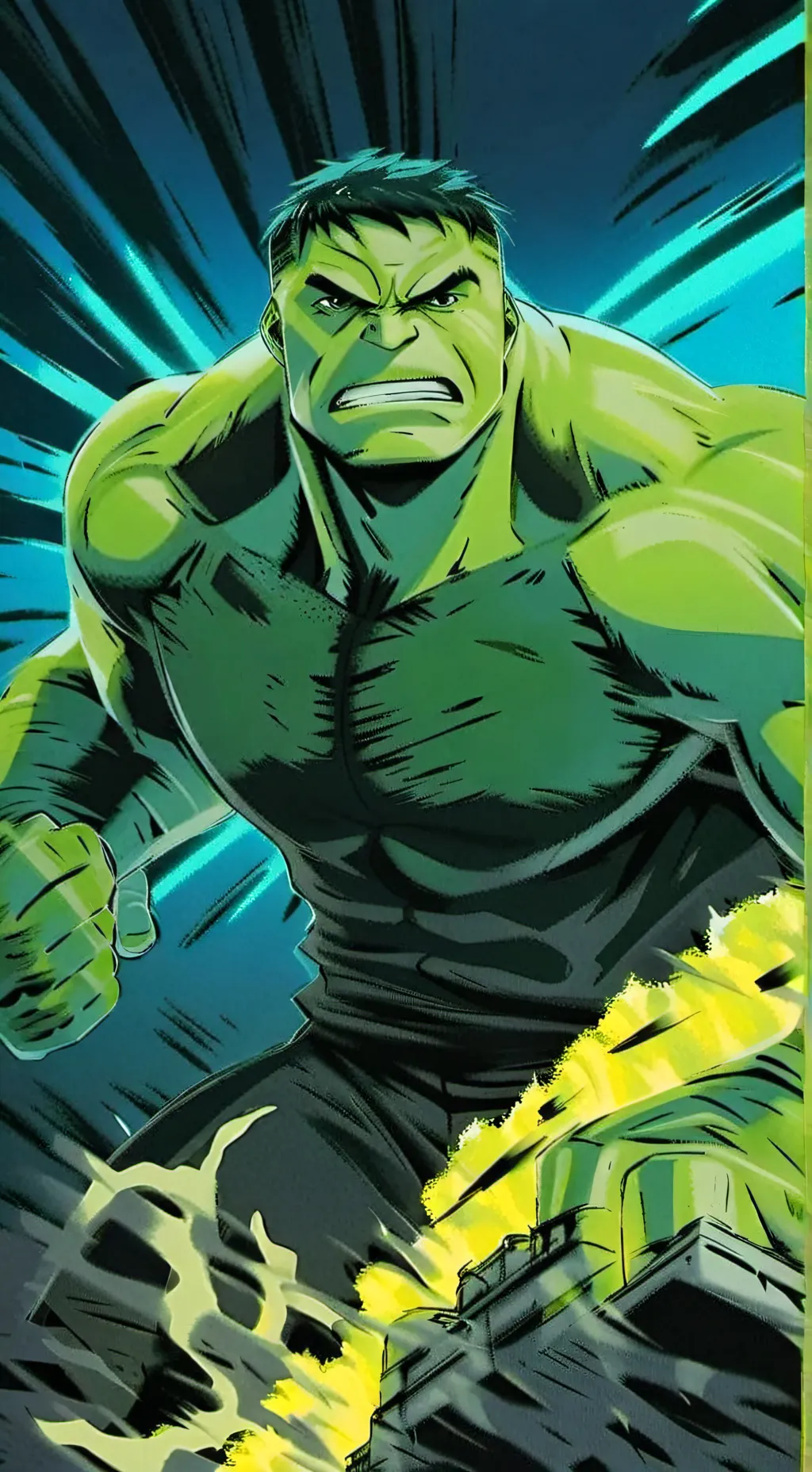 ai character: Hulk background