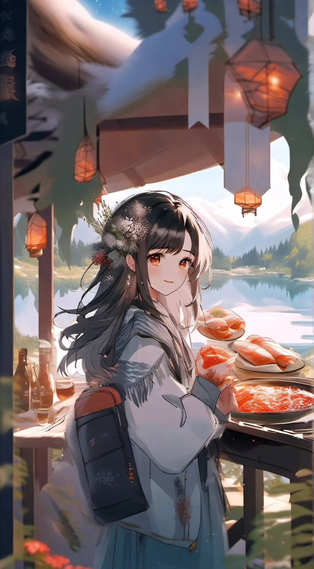 ai character: Мила background