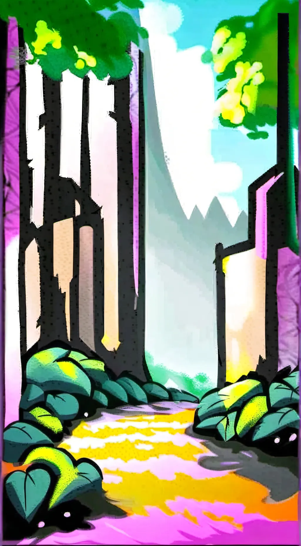 ai character: Dw(dandy's world) background