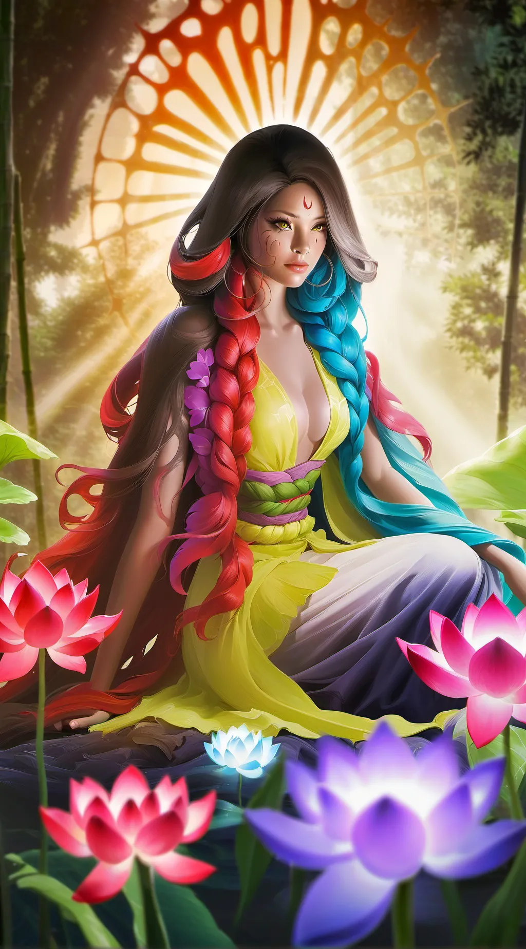 ai character: Crystal background