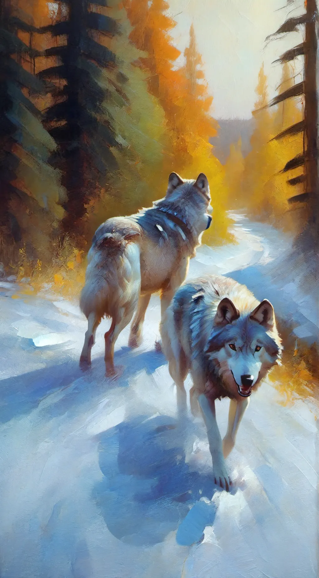 ai character: Wolf Simulation background