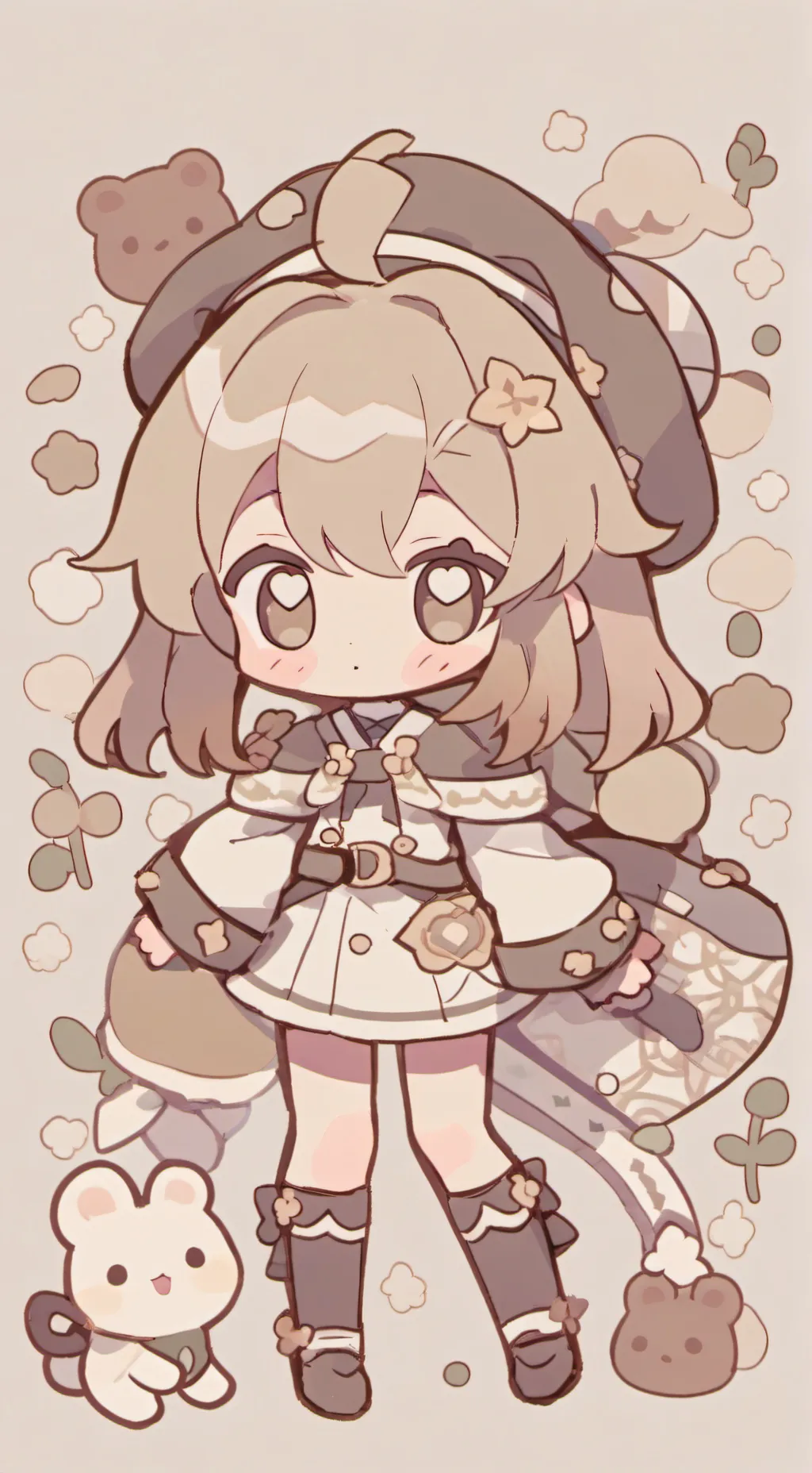 ai character: Mha y kny  background