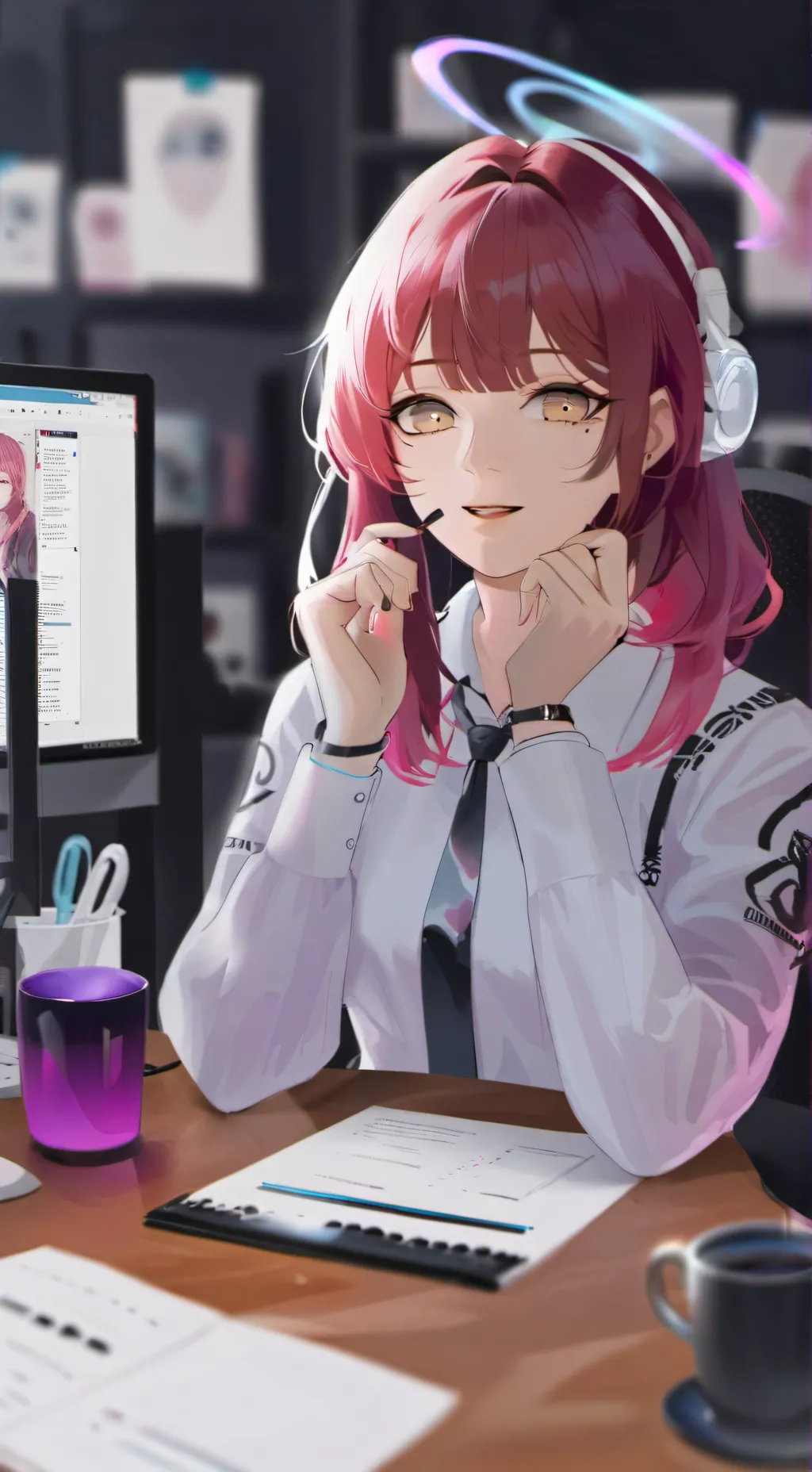 ai character: Himari background