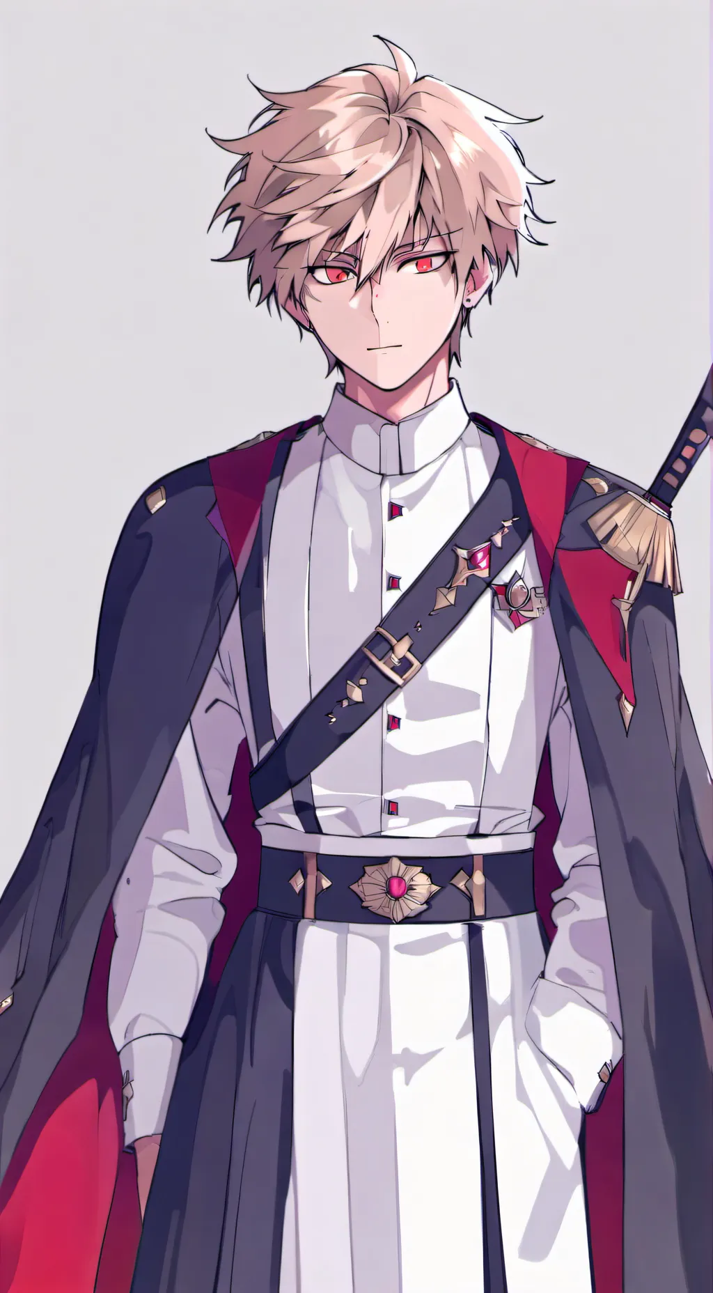 ai character: katsuki bakugo  background