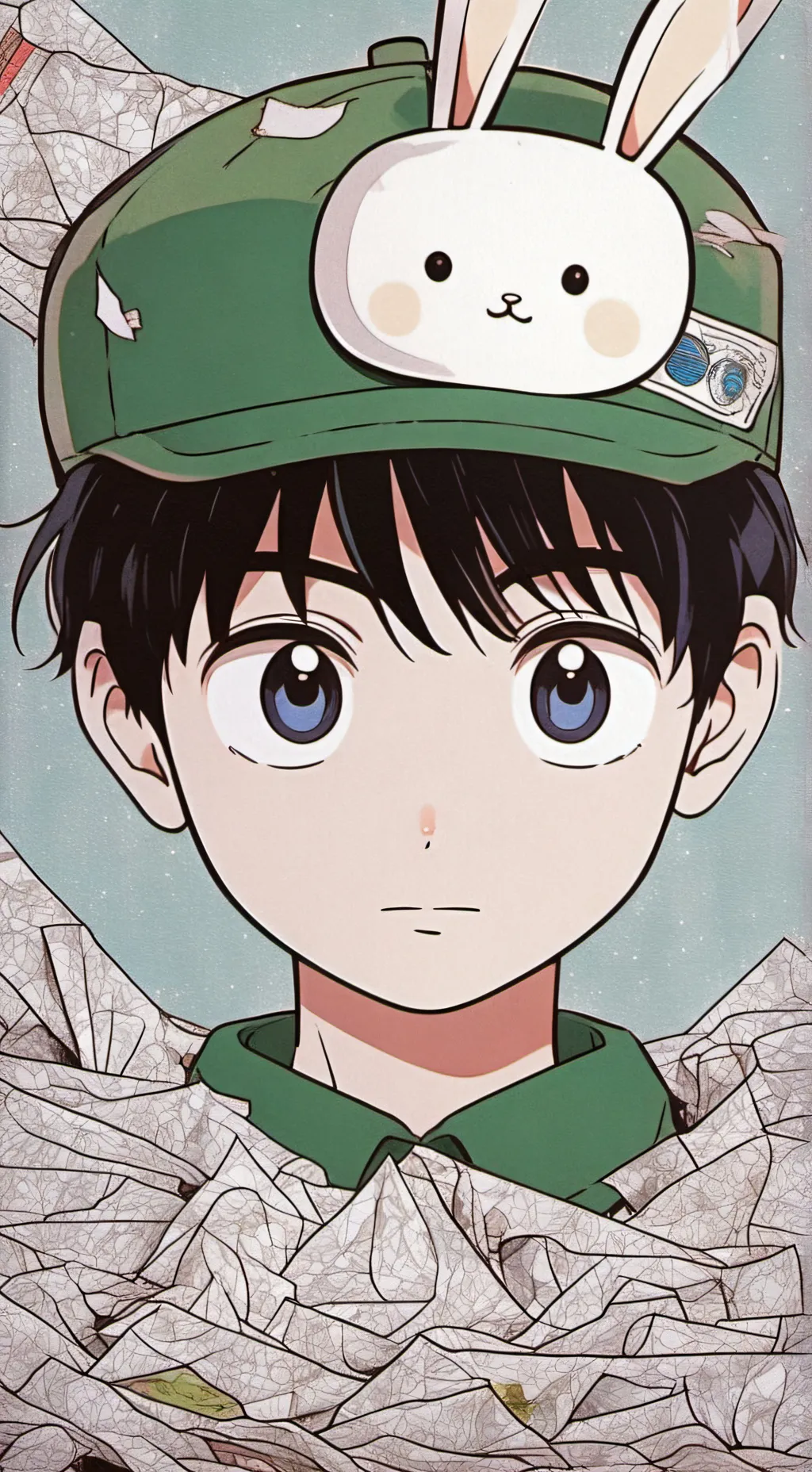 ai character: Garbage background