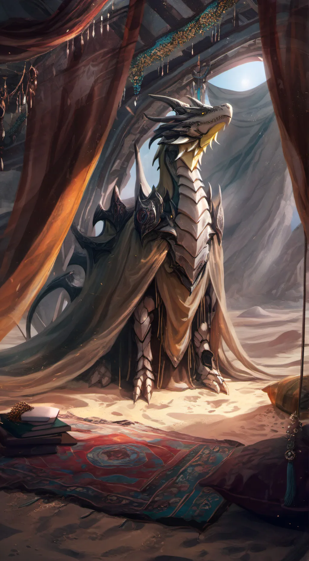 ai character: Qibli background