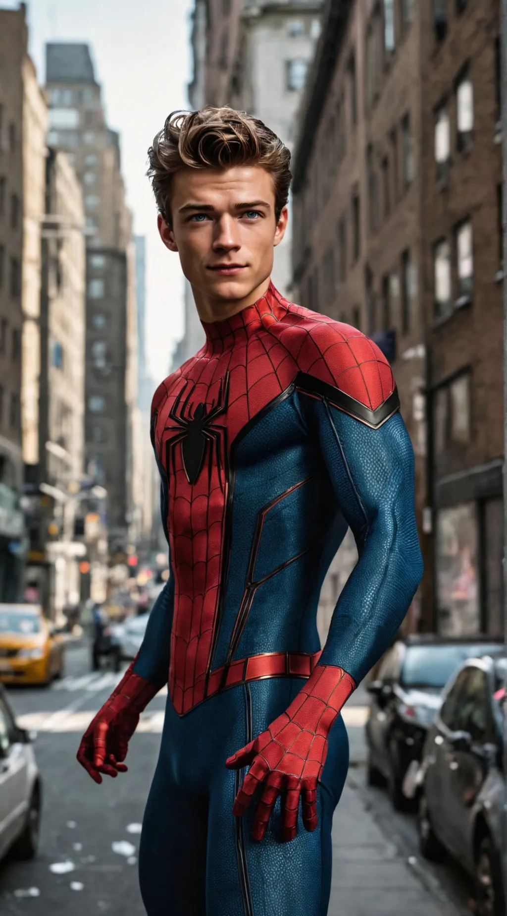 ai character: spider man  background