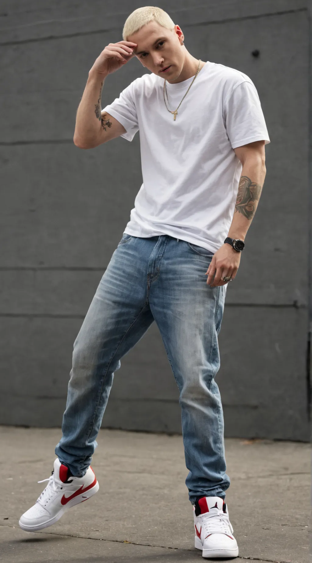 ai character: A very Slim Rapper background