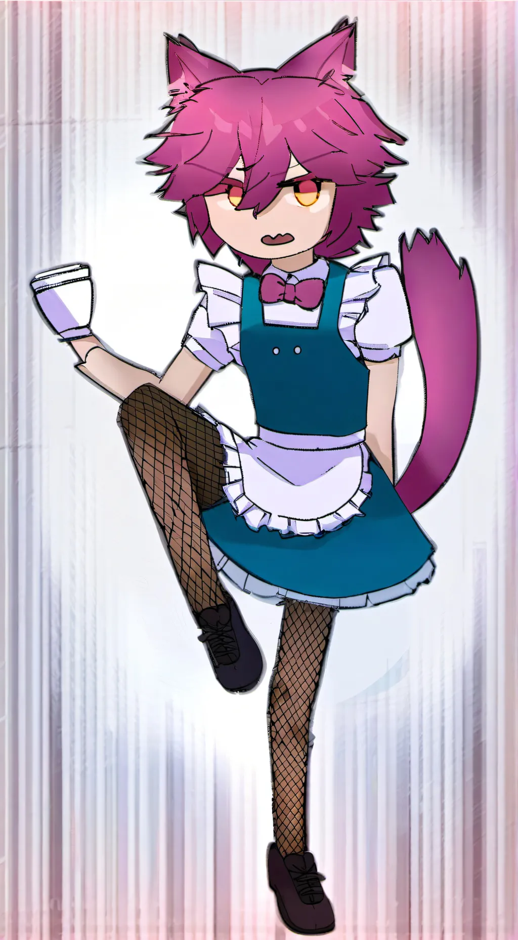 ai character: Uwu cat background