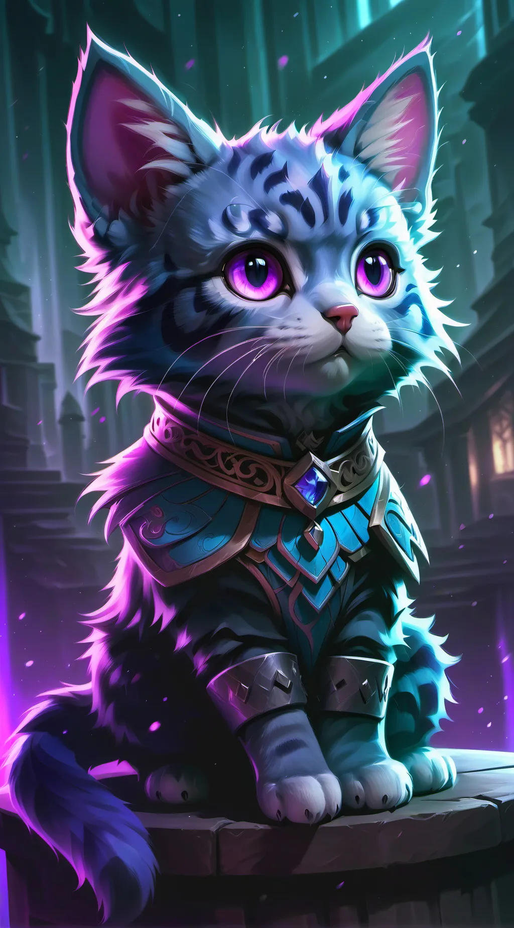 ai character: stay cat background