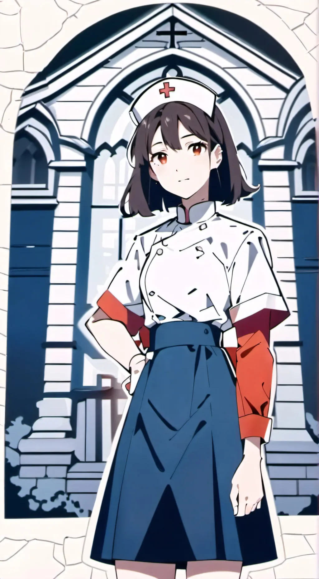 ai character: Amber background