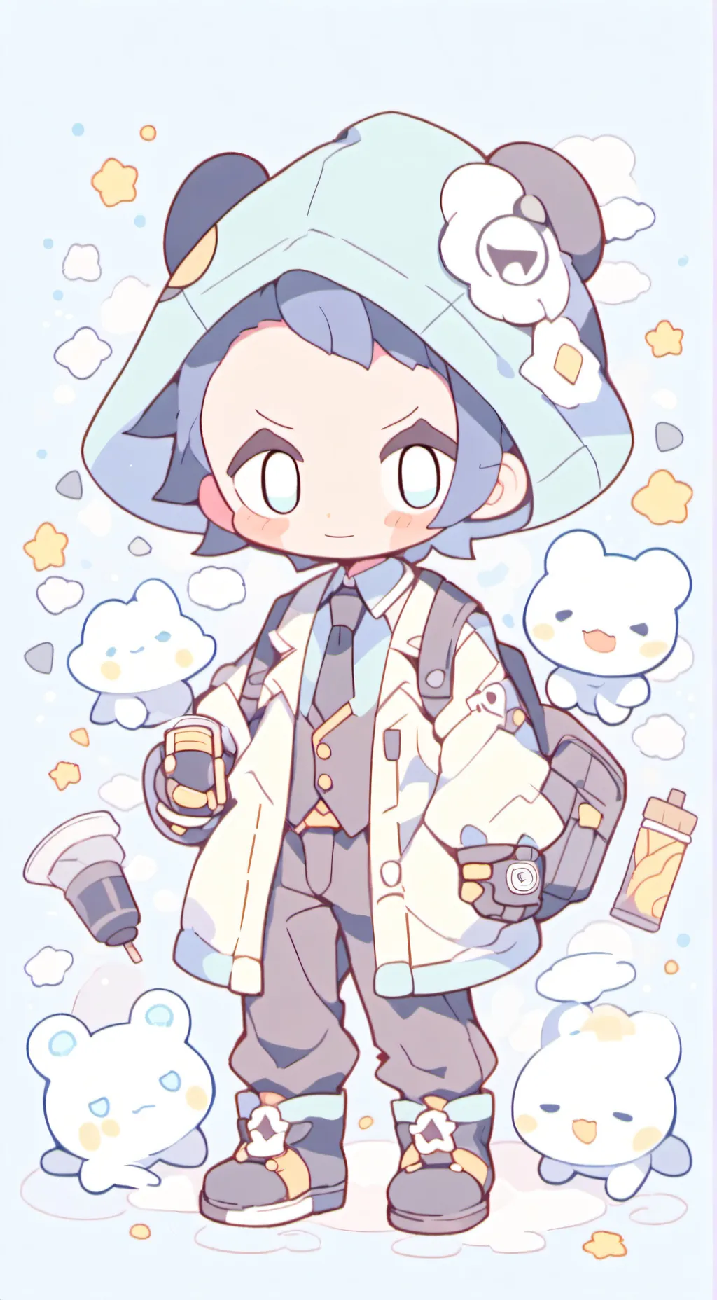 ai character: bendy but cute background